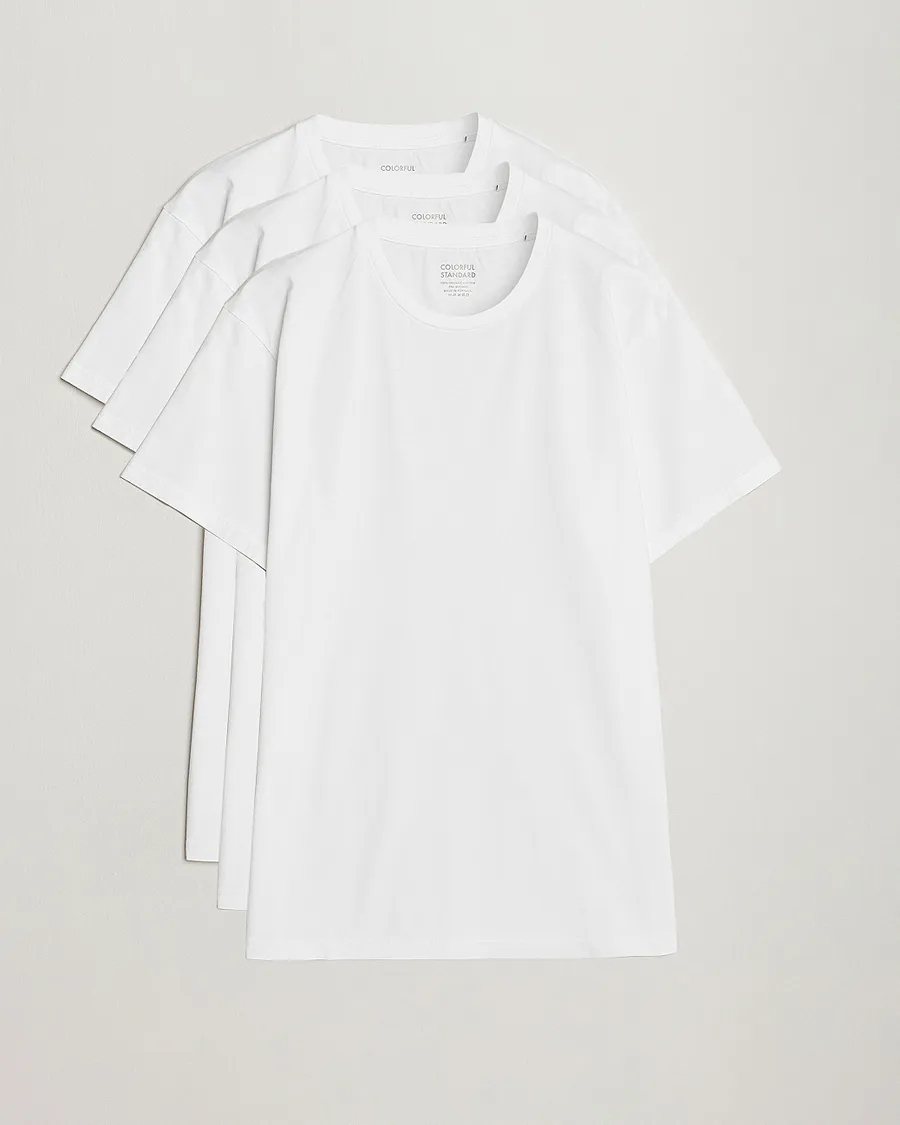 3-Pack Classic Organic T-Shirt Optical White