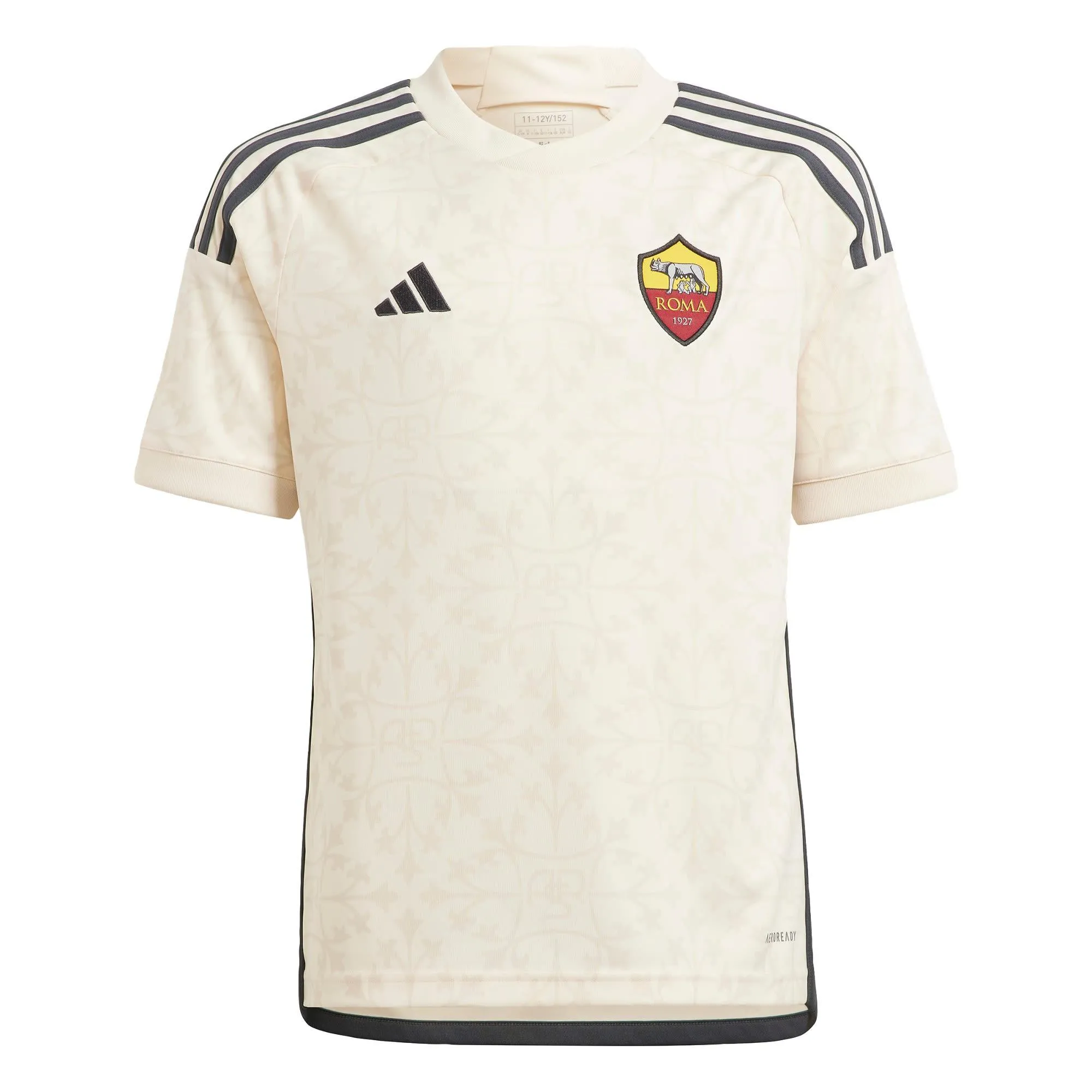 adidas AS Rom 23/24 Kids Auswärtstrikot Trikot Kinder Ecru Tint im Online Shop von kaufen