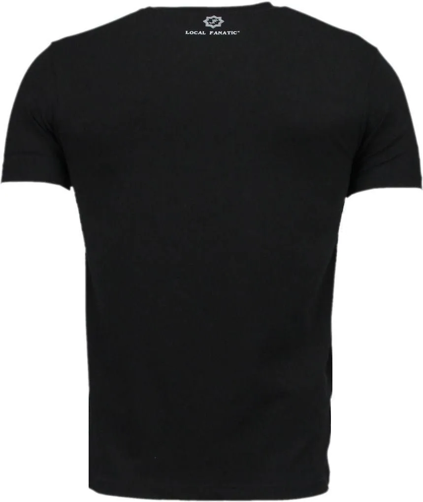 Conor – Strass-T-Shirt – Schwarz
