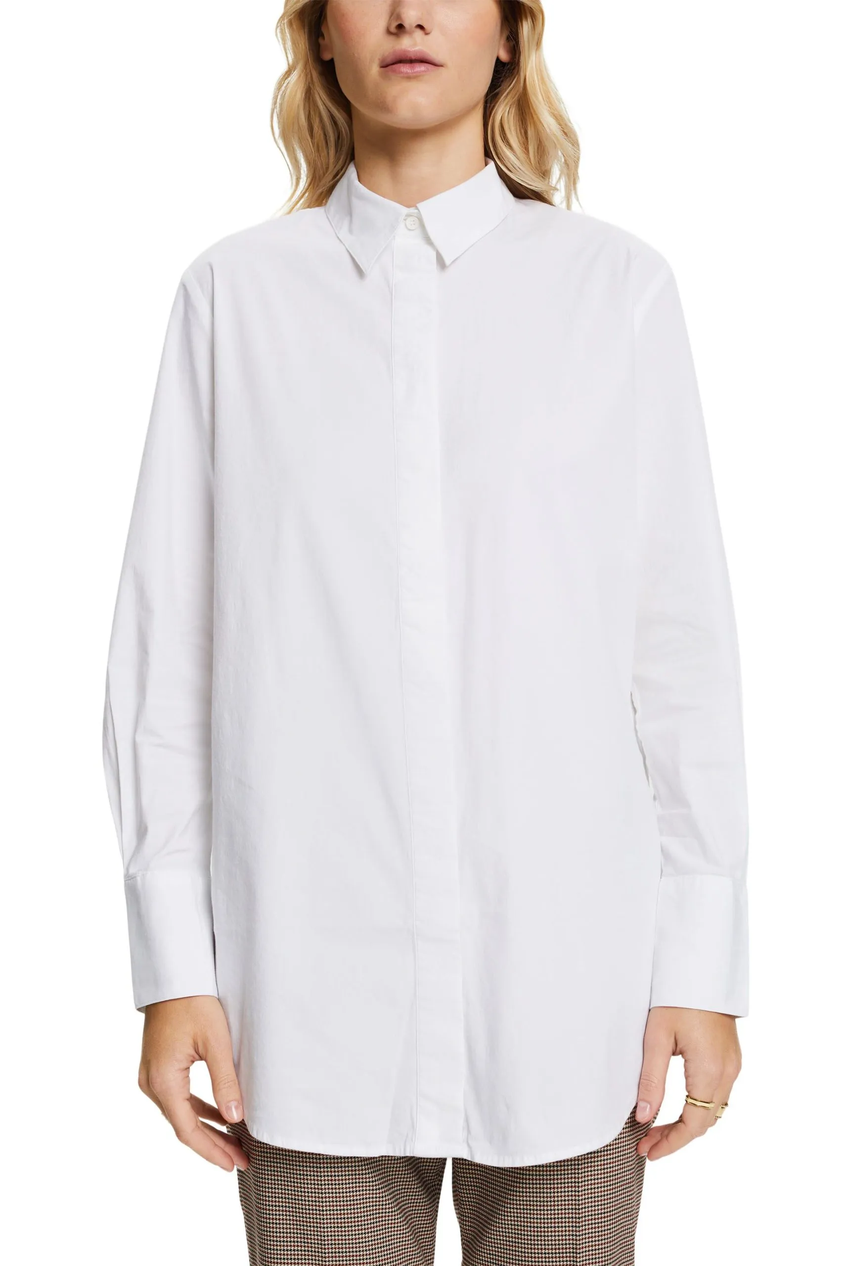 ESPRIT – Oversize-Hemd aus Baumwoll-Popeline