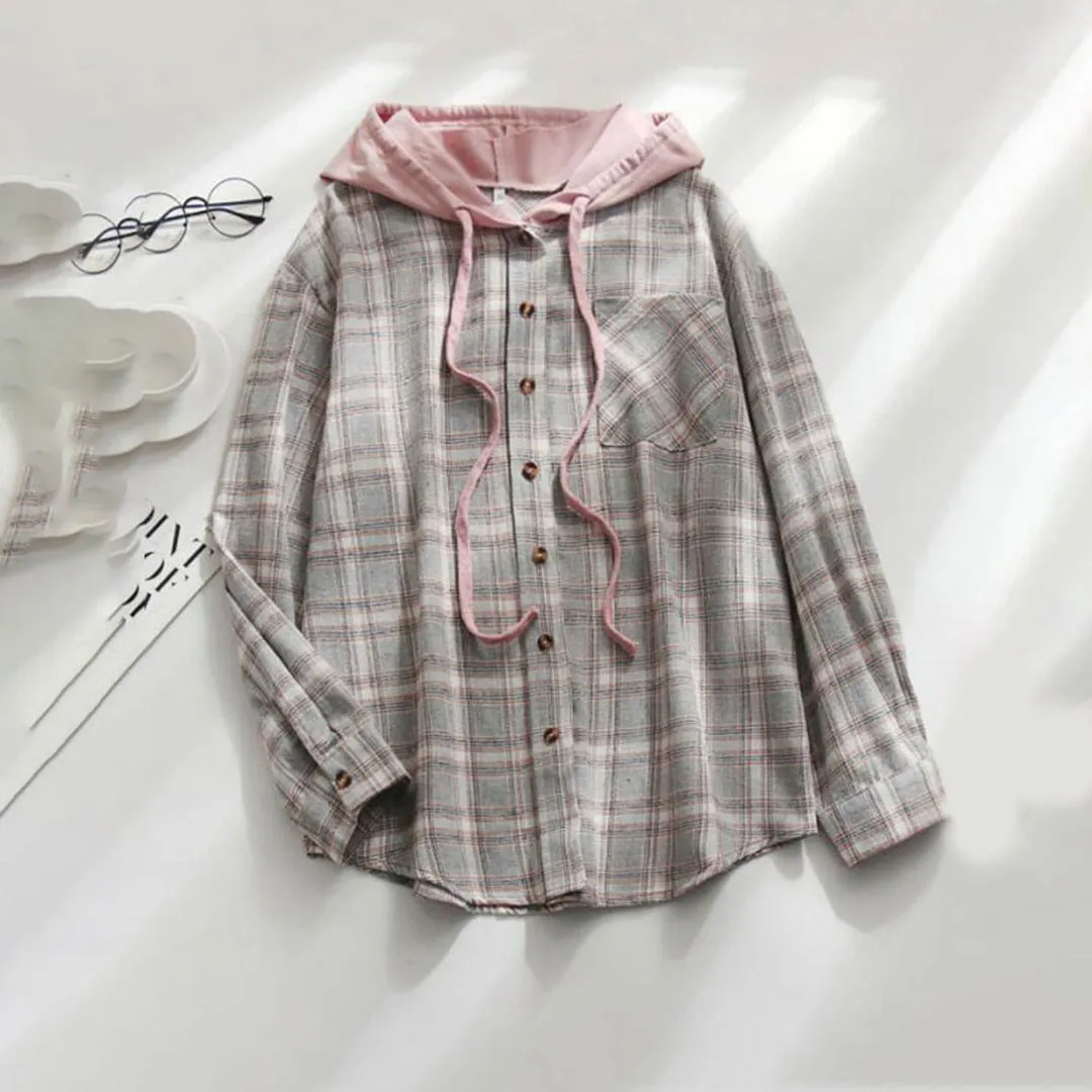 Heidi-Mode | Kapuzenjacke Mit Karodesign