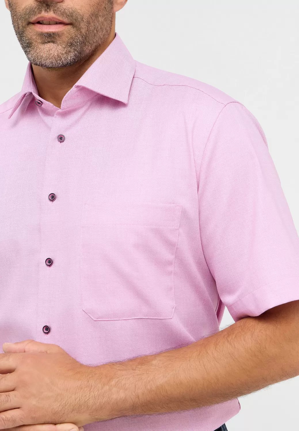 Hemd Twill Kurzarm