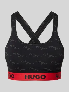 HUGO Bralette mit elastischem Label-Bund (black) online kaufen