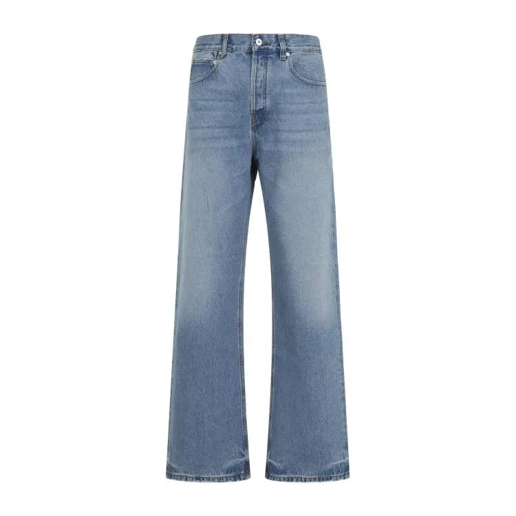   Jacquemus  Le De Nîmes Droit Blue Cotton Jeans Blue