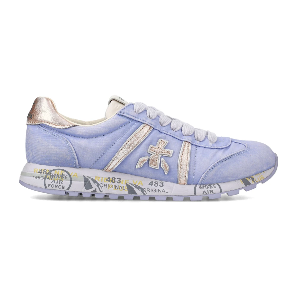 Lucy Sneakers aus lila Wildleder und technischem Stoff