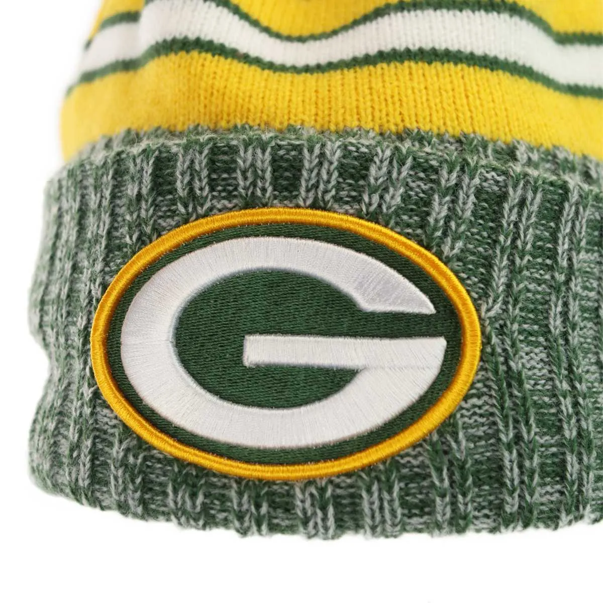 New Era Green Bay Packers NFL Sideline Sportknit OTC Beanie Winter Mütze 60407596 - grün-gelb