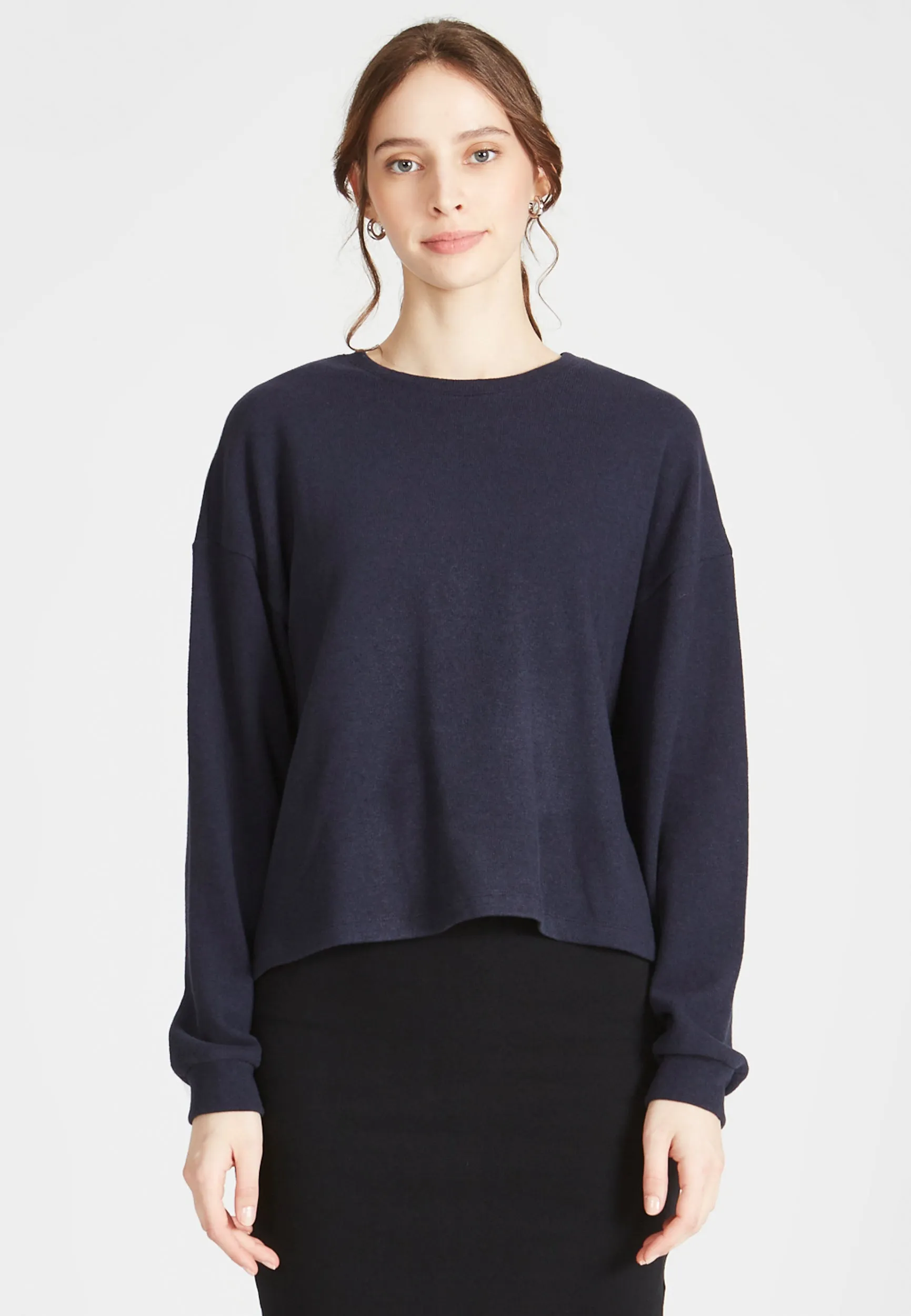 Sweater SAMANTHA aus recycelter Baumwolle - Midnight Blue