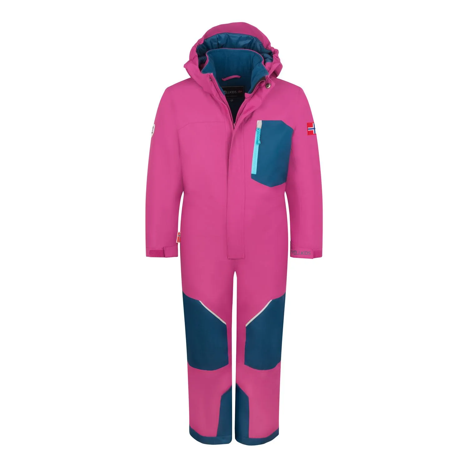 Trollkids Isfjord Schneeanzug Kinder Helle Beere/Madeirablau/Lagunenblau im Online Shop von kaufen
